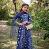 Indigo Cotton Lehenga