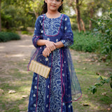 Indigo Cotton Lehenga