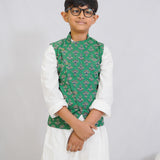 Green Bagru Booti Vest