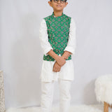 Green Bagru Booti Vest