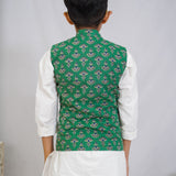 Green Bagru Booti Vest