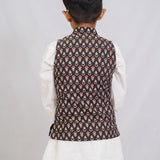 Black Bagru Booti Boys Vest