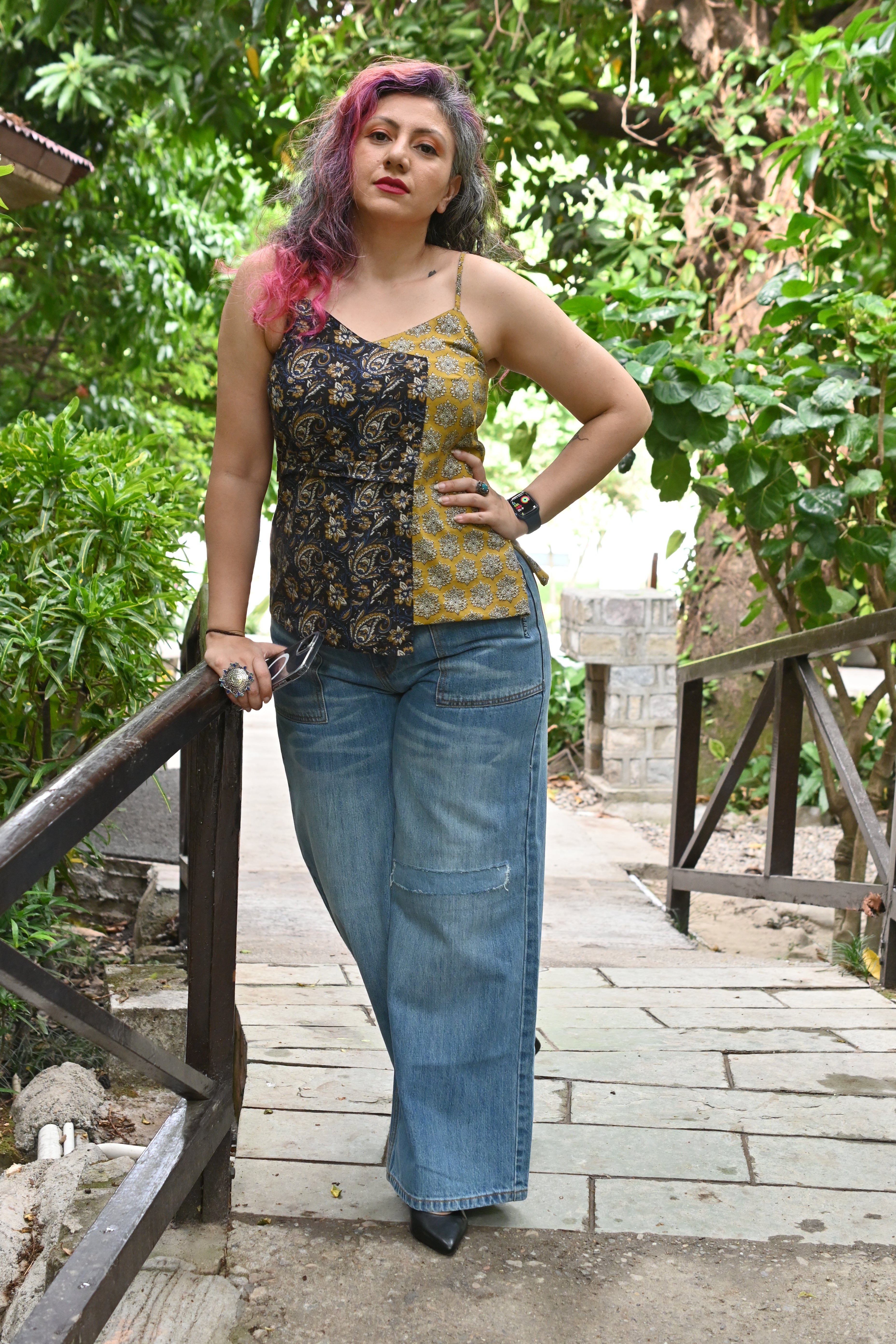 Kalamkari Bagru Handblock Printed Cotton Wrap Top