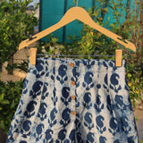 Indigo Dabu Paisley Cotton Shorts