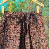 Ajrakh Star Cotton Shorts with Belt