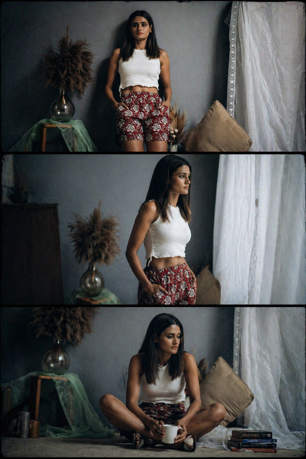 Red Bagru Kalamkari Shorts