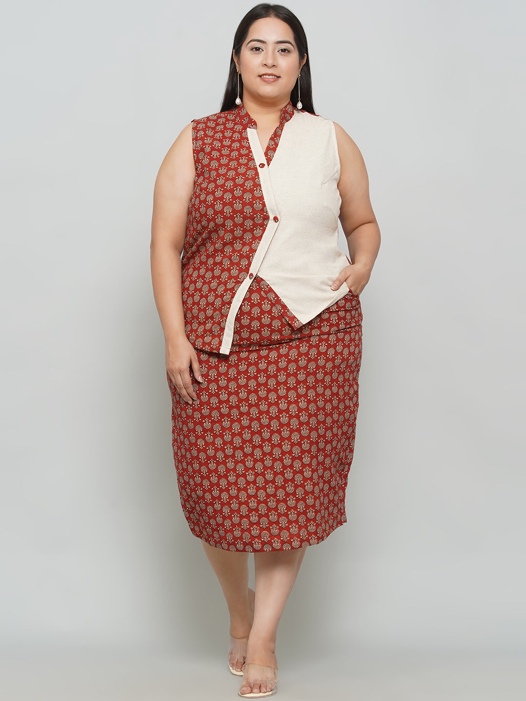 Bagru Skirt Top