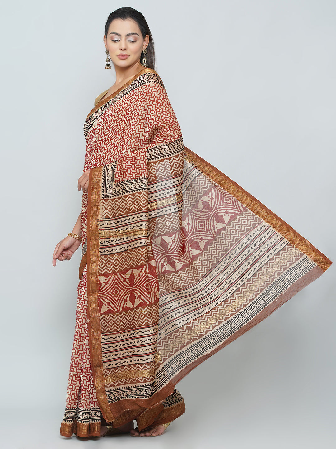 Maheshwari Cotton Saree