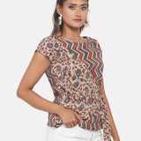Ajrakh Handblock Printed Wrap Top