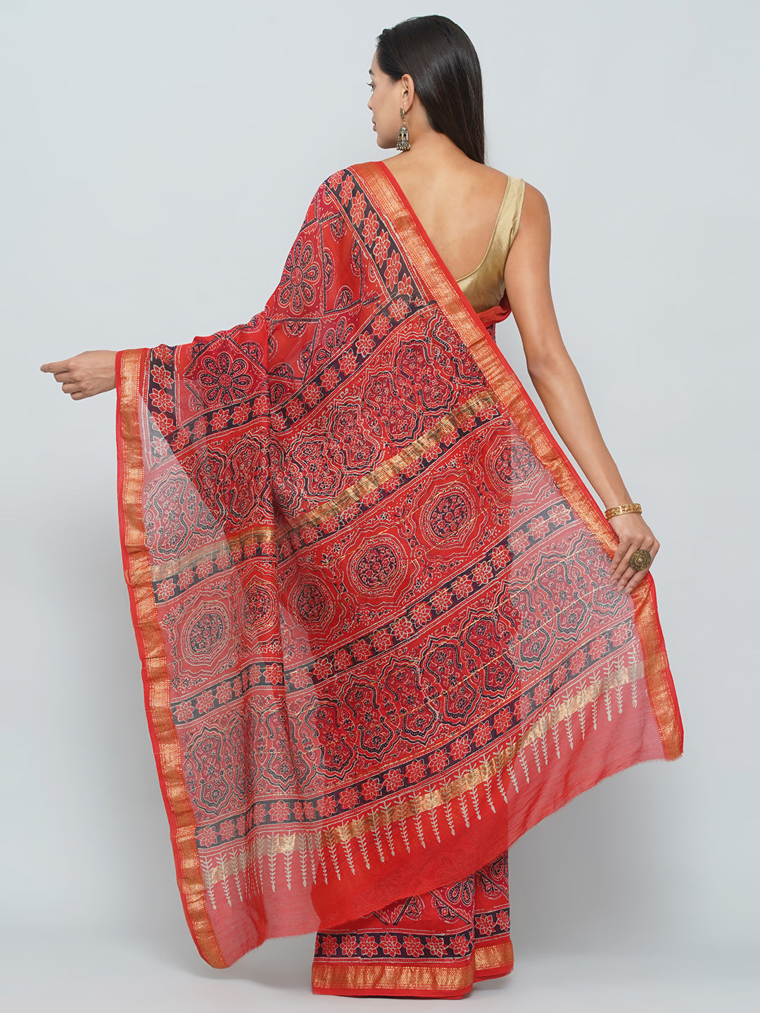 Maheshwari Cotton Saree