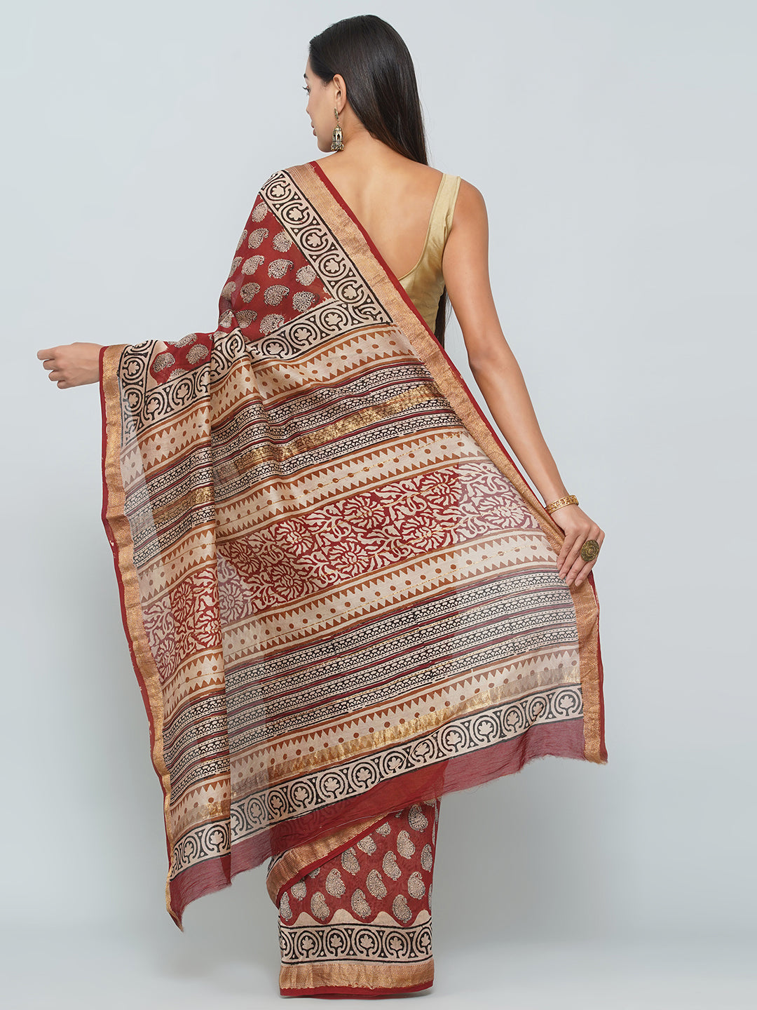 Maheshwari Cotton Saree