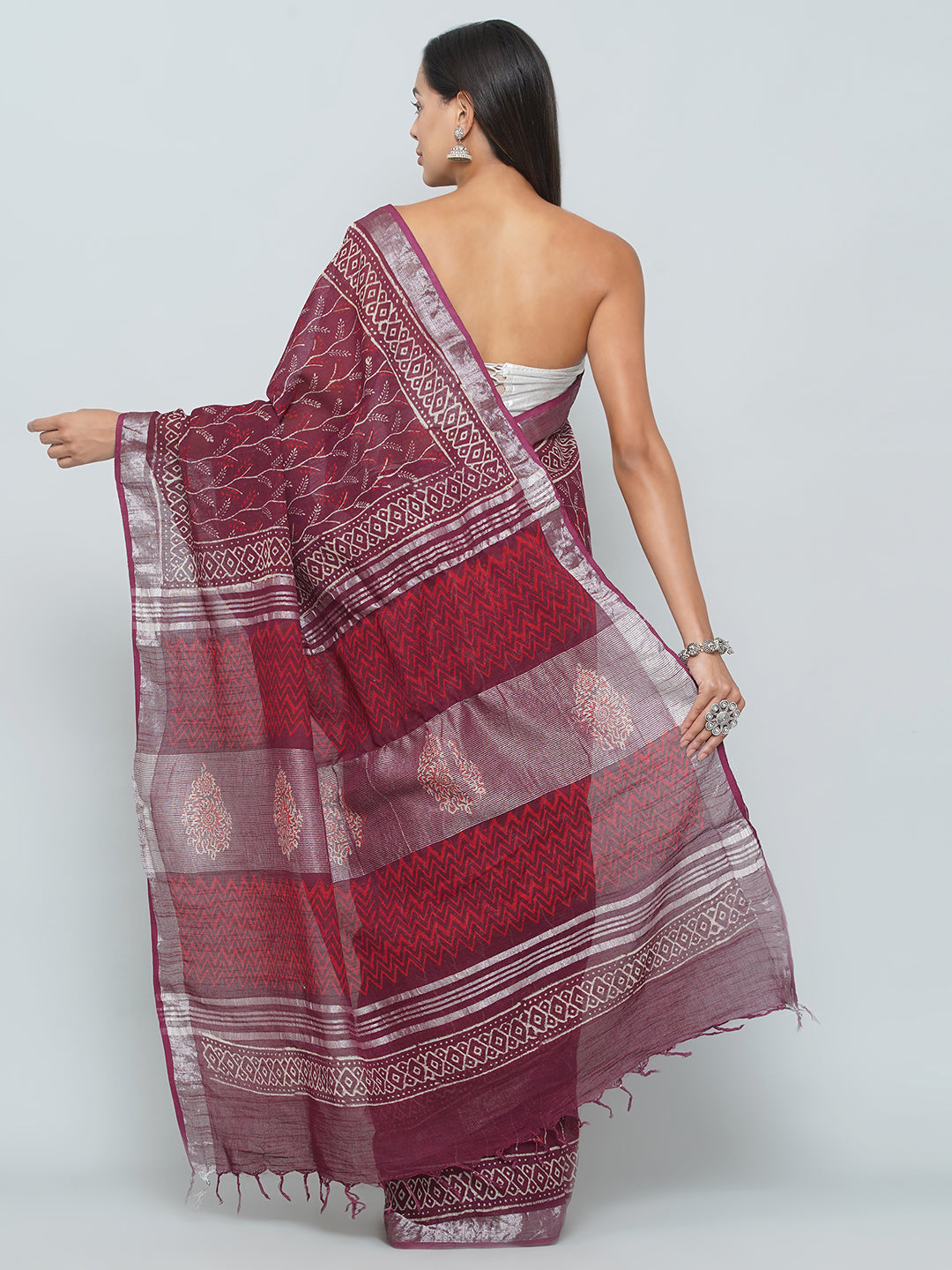 Linen Cotton Saree