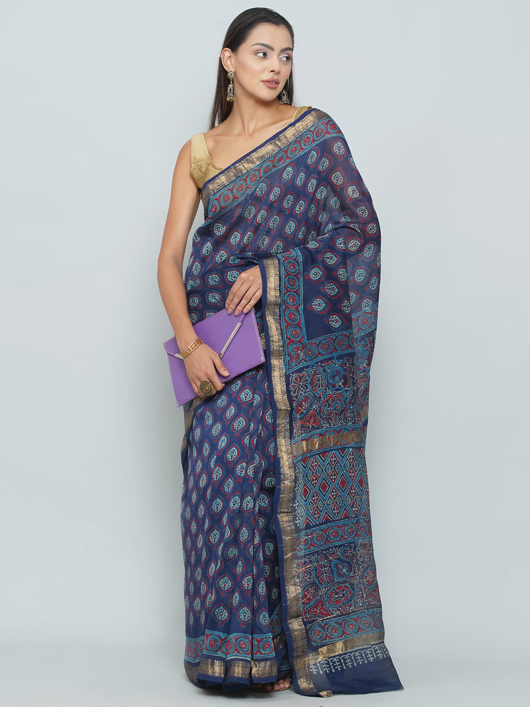 Maheshwari Cotton Saree