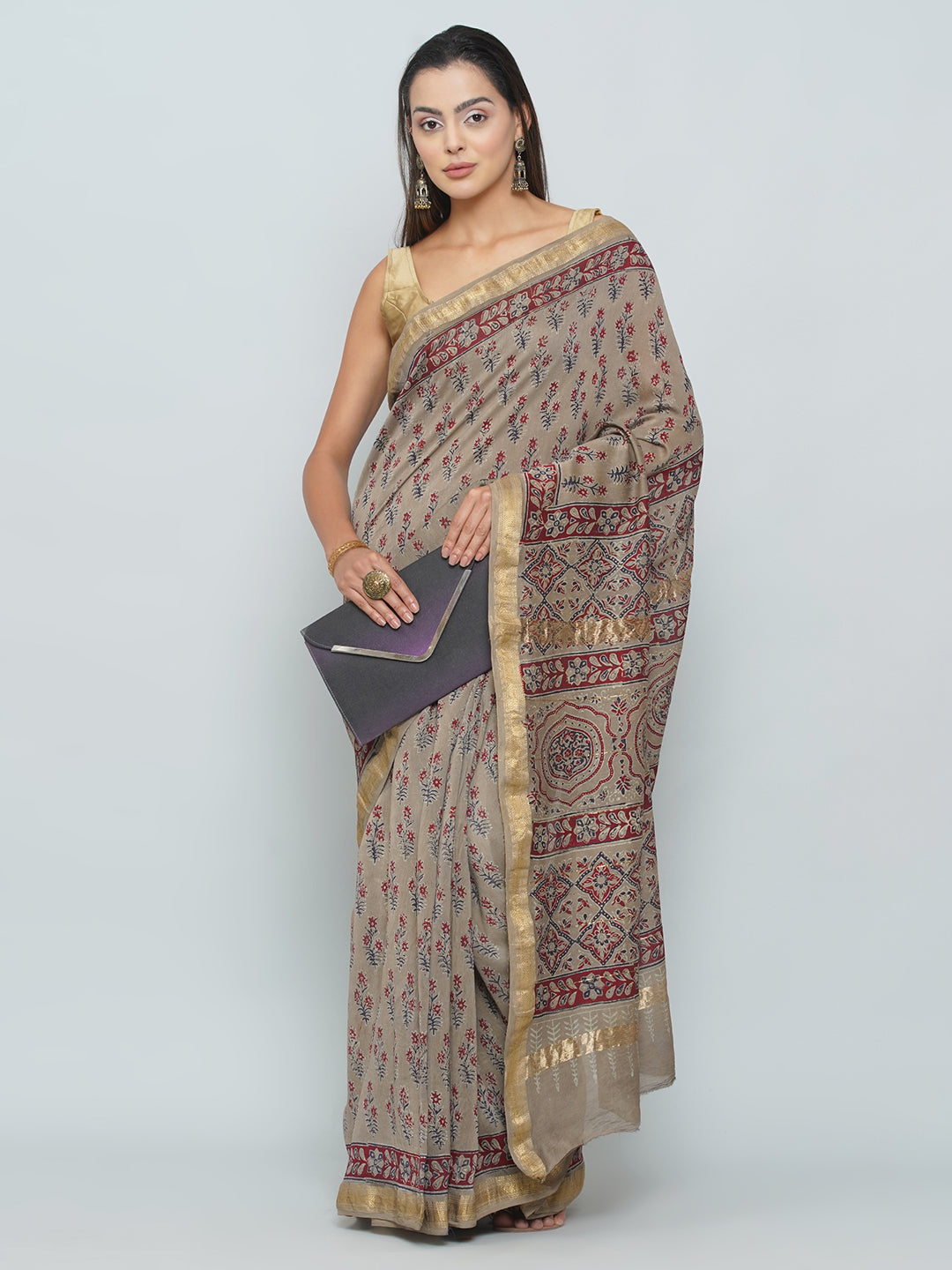 Maheshwari Cotton Saree
