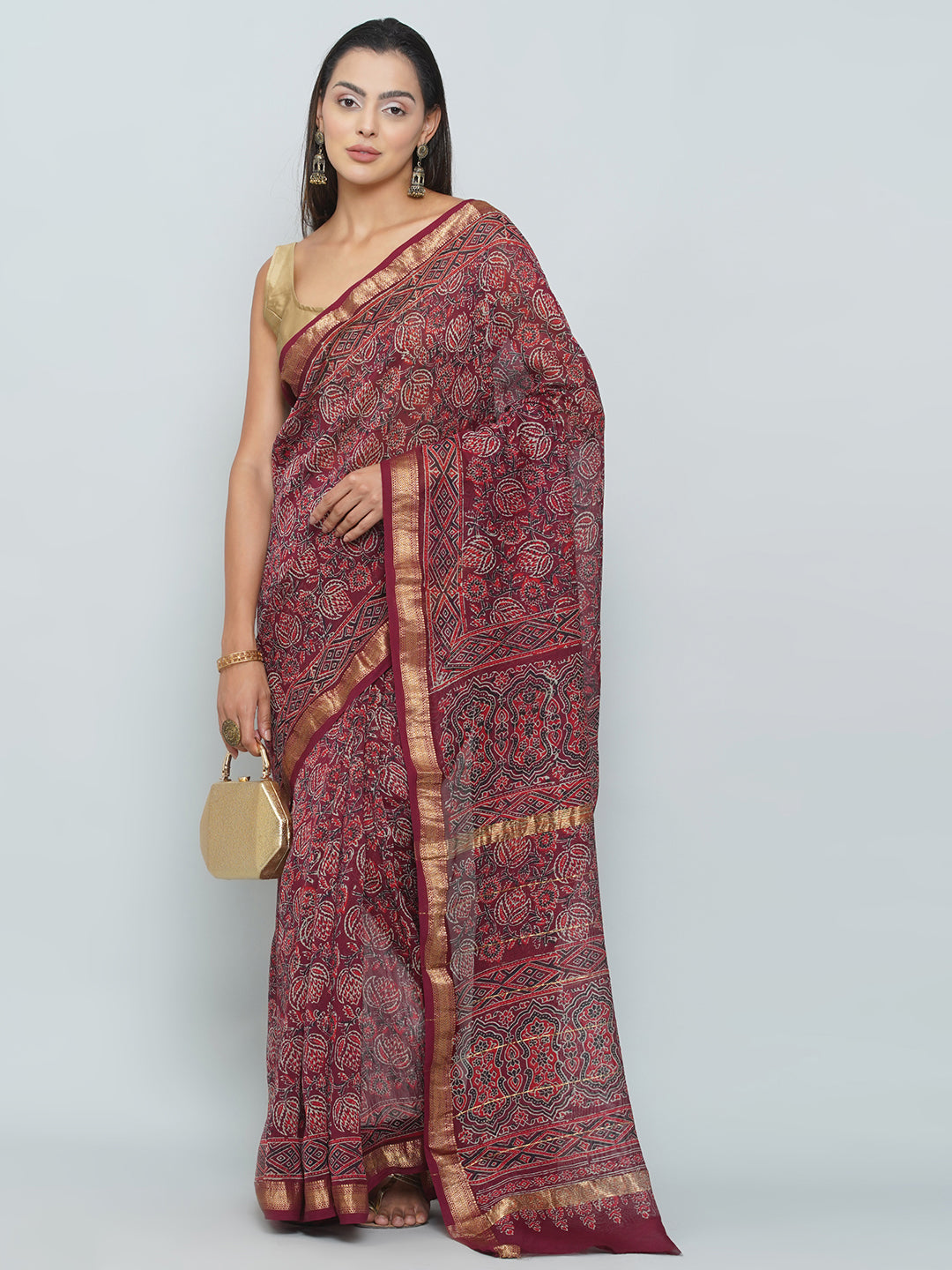 Maheshwari Cotton Saree