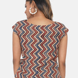 Ajrakh Handblock Printed Wrap Top