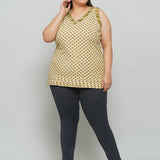 Olive Bagru Handblock Printed Cotton Top