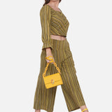 Olive Green & Yellow Co-ord