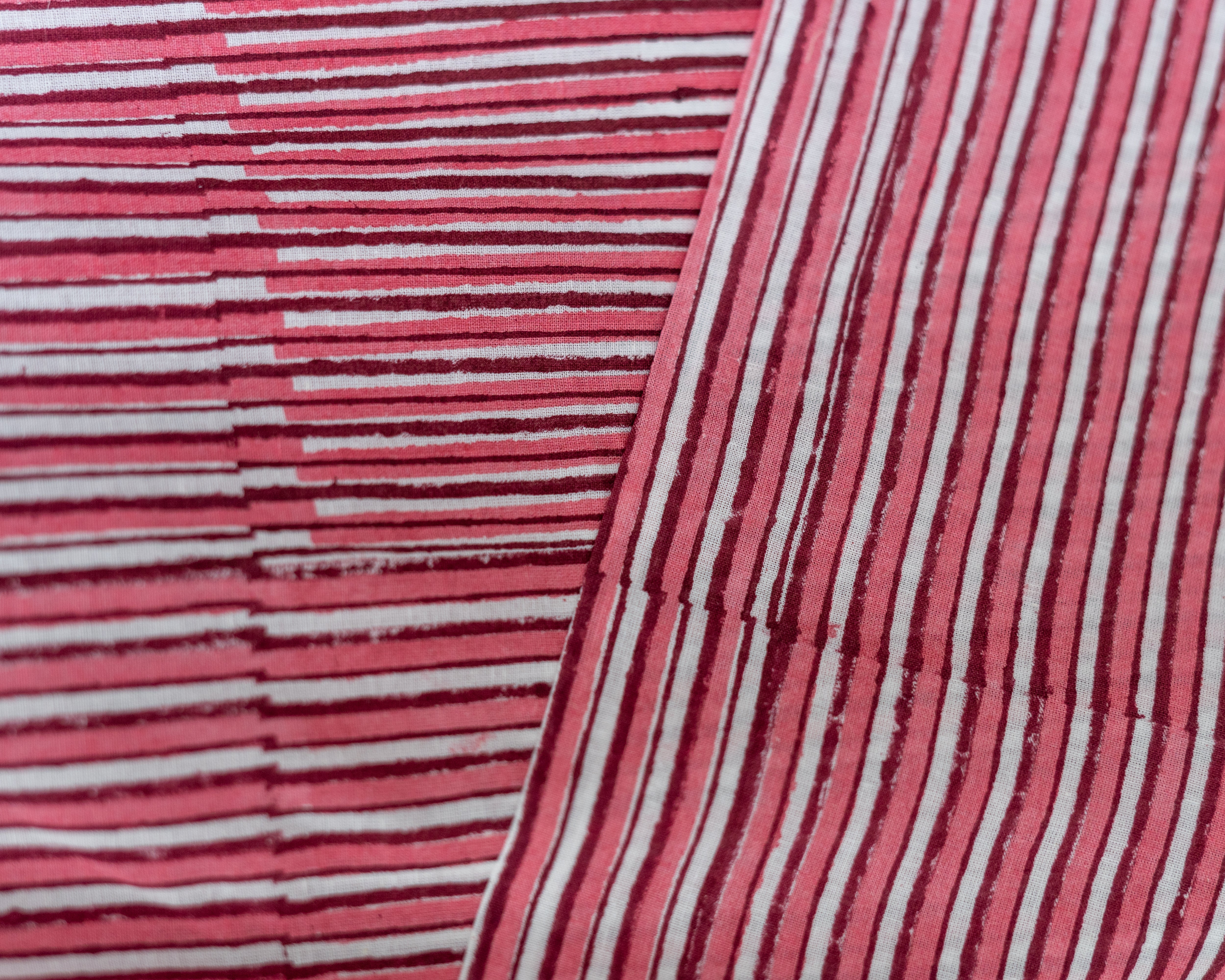 Pink Dabu Handblock Printed Cotton Pants